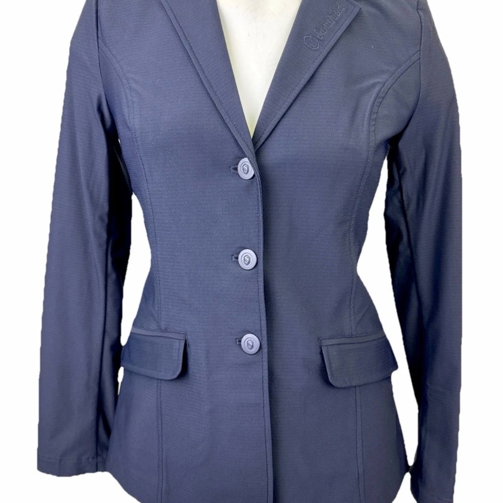 Sam shield Florida Equestrian-Inspired Navy Riding Jacket 6